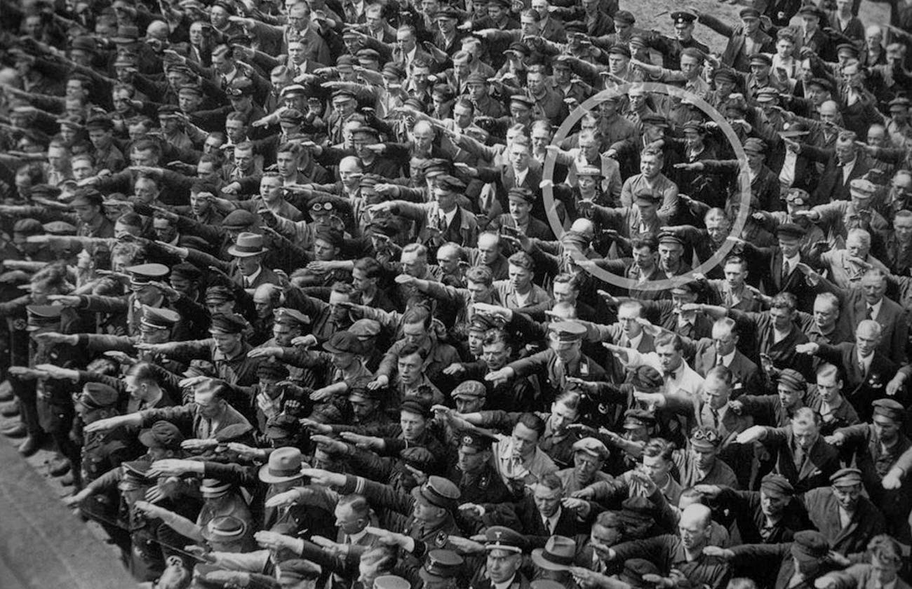 Единственный мужчина, отказавшийся делать нацистский приветственный жест, 1936 год